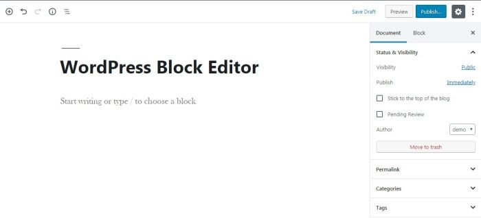 editor de blocos wordpress gutenberg